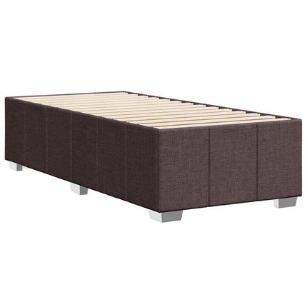 Giroletto senza Materasso Marrone Scuro 80x200 cm Tessuto