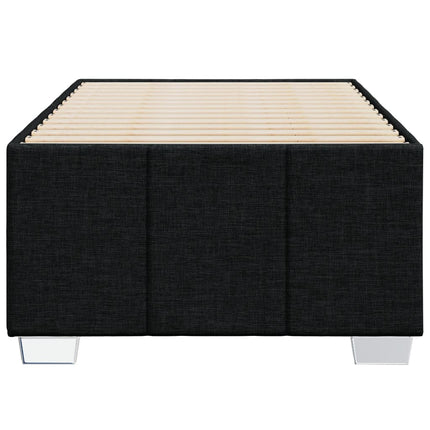 Giroletto senza Materasso Nero 90x190 cm in Tessuto