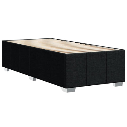 Giroletto senza Materasso Nero 90x190 cm in Tessuto