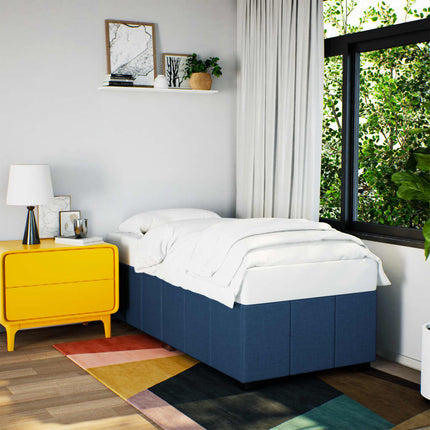 Giroletto senza Materasso Blu 90x200 cm in Tessuto