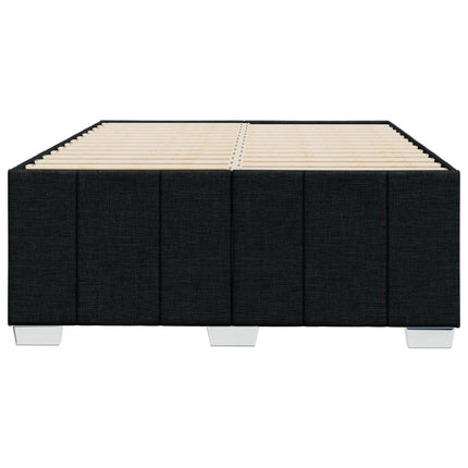 Giroletto senza Materasso Nero 120x190 cm in Tessuto