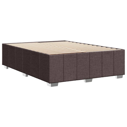 Giroletto senza Materasso Marrone Scuro 140x200 cm Tessuto