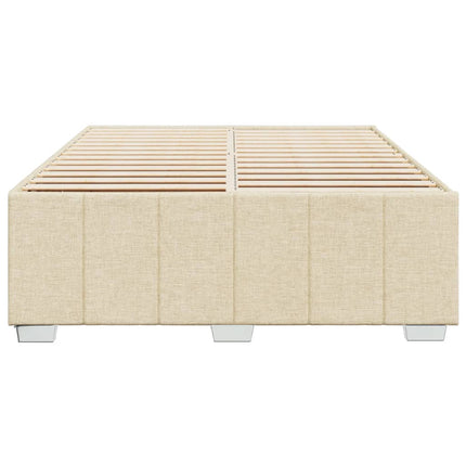 Giroletto senza Materasso Crema 140x200 cm in Tessuto