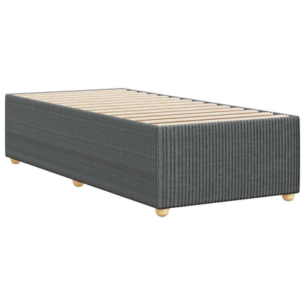 Giroletto senza Materasso Grigio Scuro 90x190 cm Tessuto