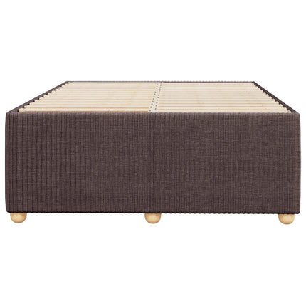 Giroletto senza Materasso Marrone Scuro 80x200 cm in Tessuto