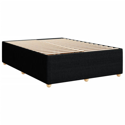 Giroletto senza Materasso Nero 140x200 cm in Tessuto