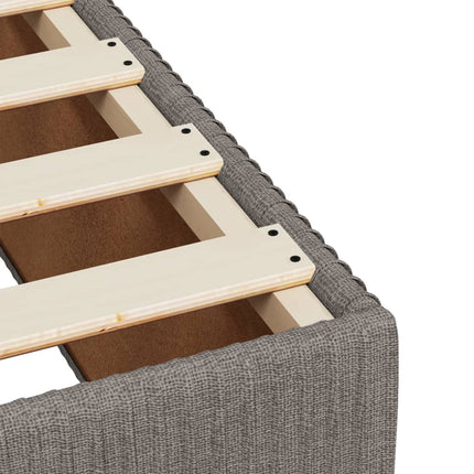 Giroletto senza Materasso Tortora 200x200 cm in Tessuto
