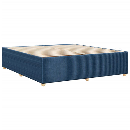 Giroletto senza Materasso Blu 200x200 cm in Tessuto