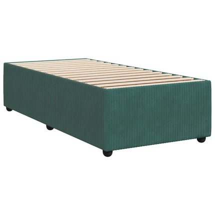 Giroletto senza Materasso Verde Scuro 100x200 cm in Velluto