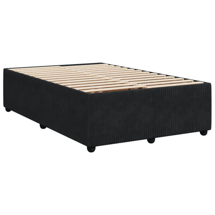 Giroletto senza Materasso Nero 120x200 cm Velluto