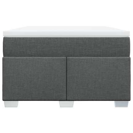 Giroletto a Molle con Materasso Grigio Scuro 120x190cm Tessuto