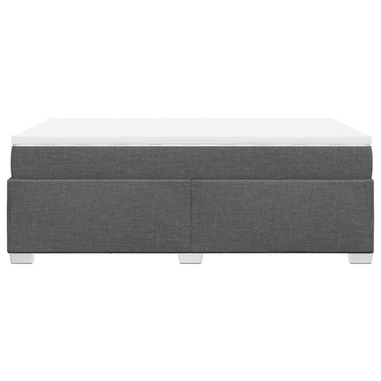 Giroletto a Molle con Materasso Grigio Scuro 120x190cm Tessuto