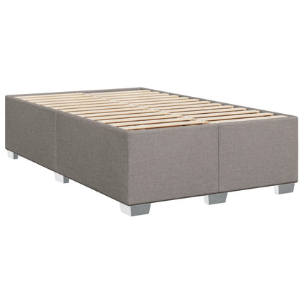 Giroletto a Molle con Materasso Tortora 120x190 cm in Tessuto
