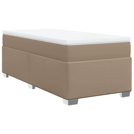 Giroletto a Molle con Materasso Cappuccino 90x200 cm Similpelle