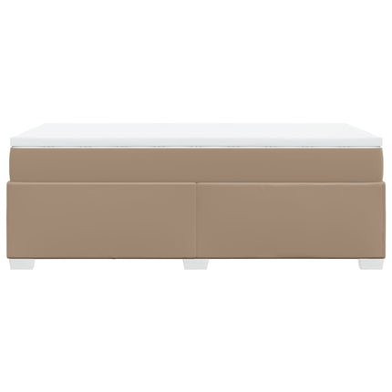 Giroletto a Molle con Materasso Cappuccino 90x200 cm Similpelle