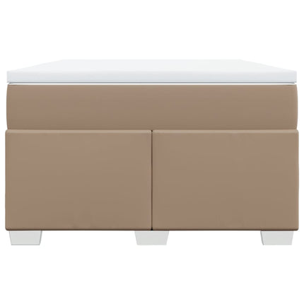 Giroletto a Molle con Materasso Cappuccino 120x200cm Similpelle