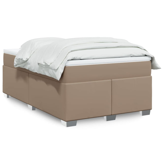 Giroletto a Molle con Materasso Cappuccino 120x200cm Similpelle