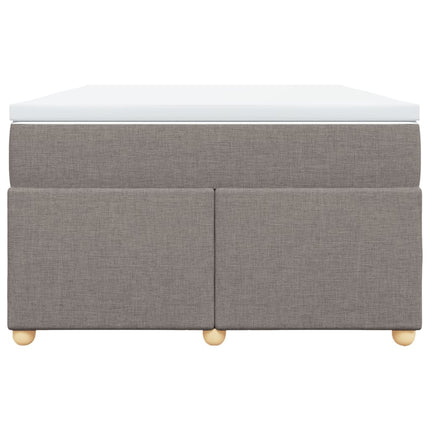 Giroletto a Molle con Materasso Tortora 120x190 cm in Tessuto