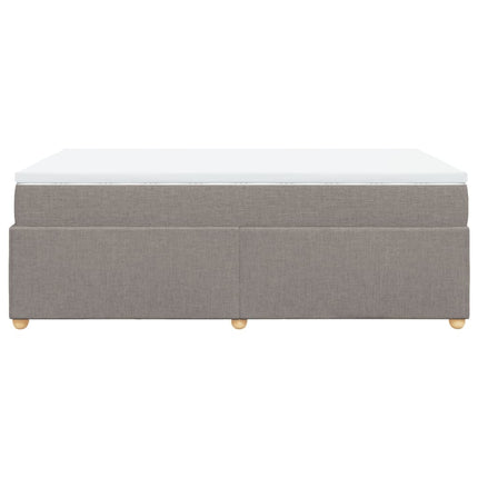 Giroletto a Molle con Materasso Tortora 120x190 cm in Tessuto