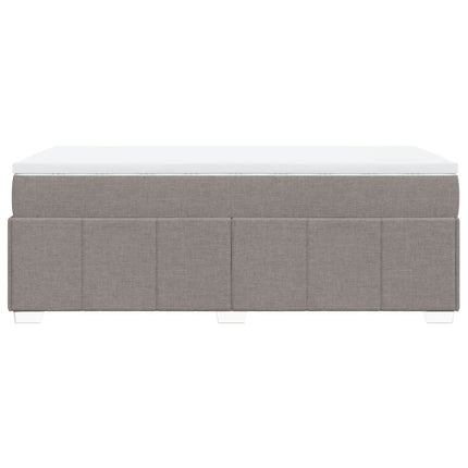 Giroletto a Molle con Materasso Tortora 100x200 cm in Tessuto
