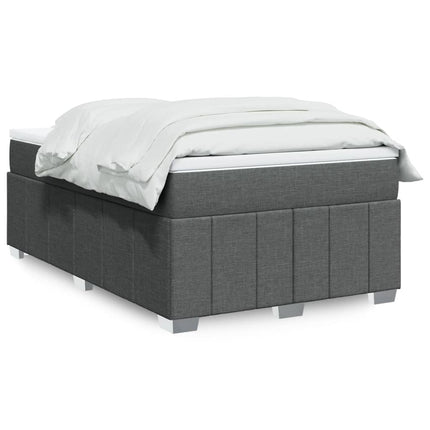 Giroletto a Molle con Materasso Grigio Scuro 120x190cm Tessuto