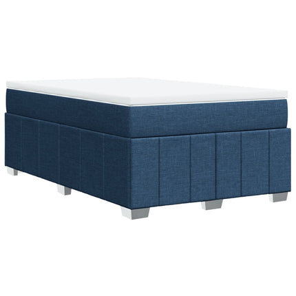 Giroletto a Molle con Materasso Blu 120x190 cm in Tessuto