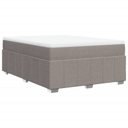 Giroletto a Molle con Materasso Tortora 140x190 cm in Tessuto