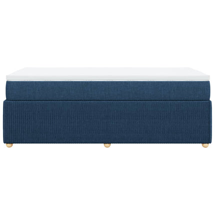 Giroletto a Molle con Materasso Blu 80x200 cm inTessuto