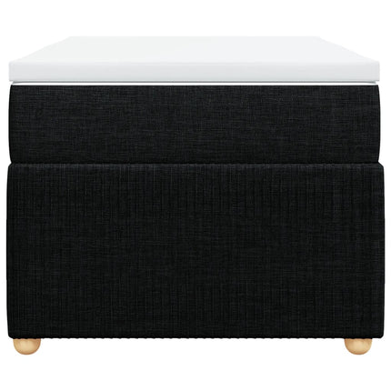 Giroletto a Molle con Materasso Nero 90x190 cm in Tessuto