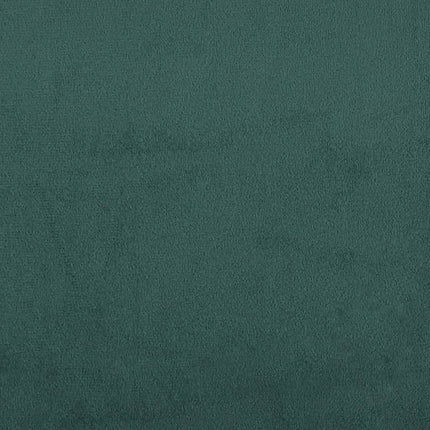 Giroletto a Molle con Materasso Verde Scuro 200x200 cm Velluto