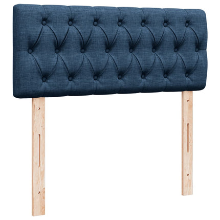 Giroletto a Molle con Materasso Blu 120x200 cm in Tessuto