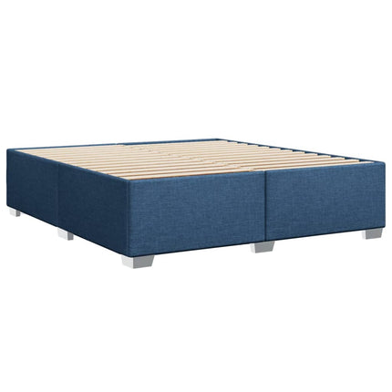 Giroletto a Molle con Materasso Blu 180x200 cm in Tessuto