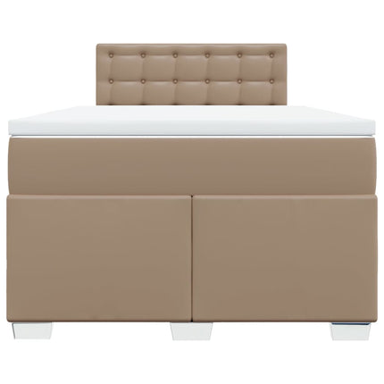 Giroletto a Molle con Materasso Cappuccino 120x200cm Similpelle