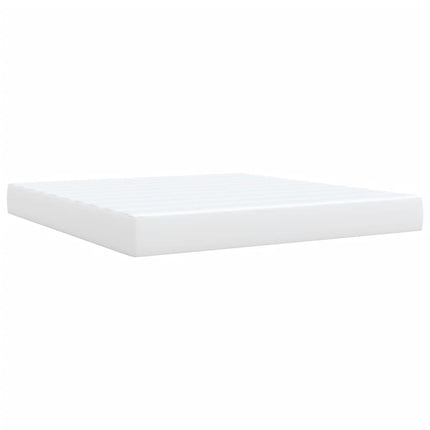 Giroletto a Molle con Materasso Bianco 180x200 cm in Similpelle