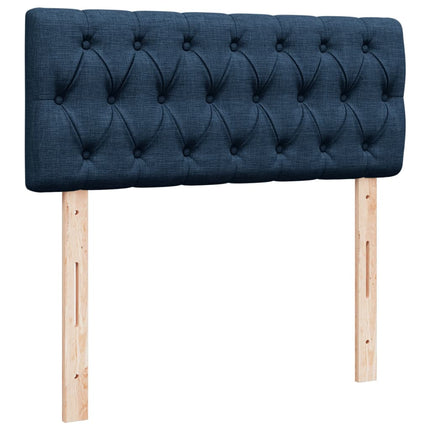 Giroletto a Molle con Materasso Blu 120x190 cm in Tessuto