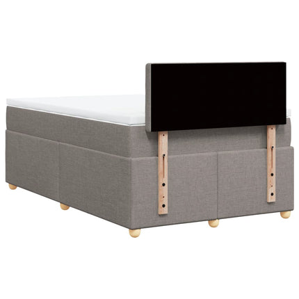 Giroletto a Molle con Materasso Tortora 120x190 cm in Tessuto