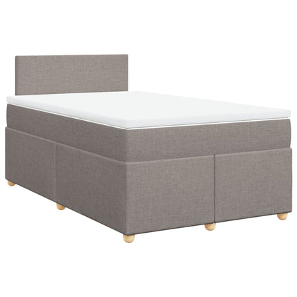 Giroletto a Molle con Materasso Tortora 120x200 cm in Tessuto