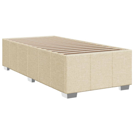 Giroletto a Molle con Materasso Crema 80x200 cm inTessuto