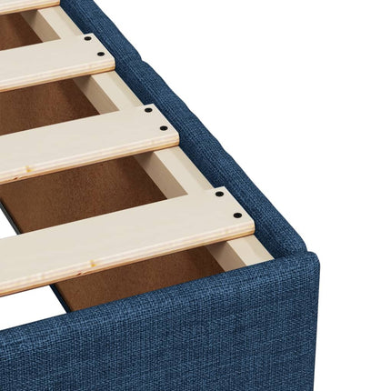 Giroletto a Molle con Materasso Blu 90x190 cm in Tessuto