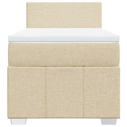 Giroletto a Molle con Materasso Crema 90x200 cm inTessuto