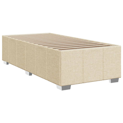 Giroletto a Molle con Materasso Crema 100x200 cm in Tessuto