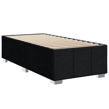 Giroletto a Molle con Materasso Nero 100x200 cm in Tessuto
