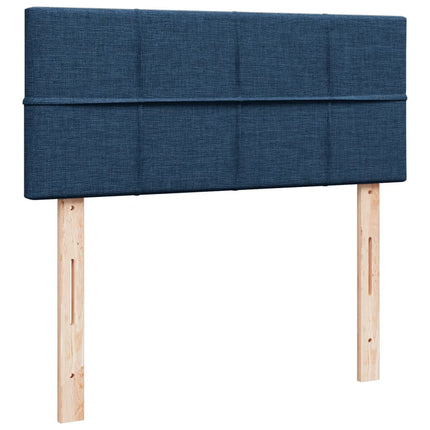 Giroletto a Molle con Materasso Blu 120x200 cm in Tessuto