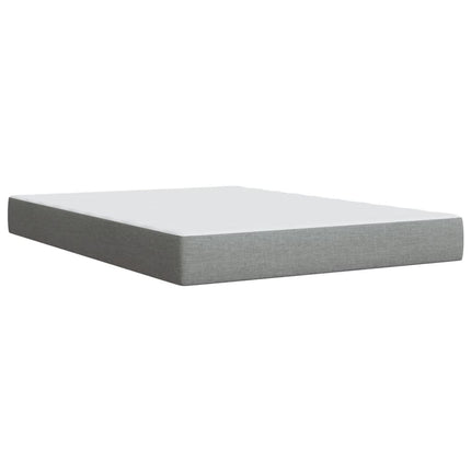 Giroletto a Molle con Materasso Grigio Chiaro 160x200cm Tessuto