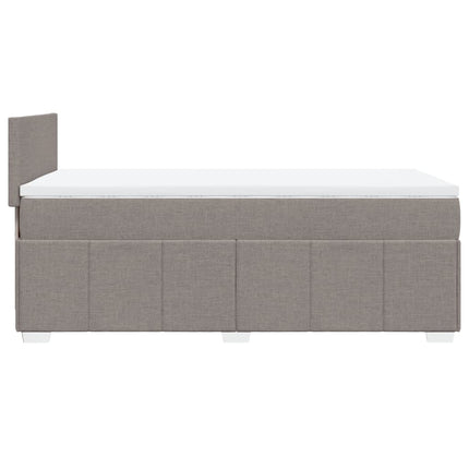 Giroletto a Molle con Materasso Tortora 90x190 cm in Tessuto