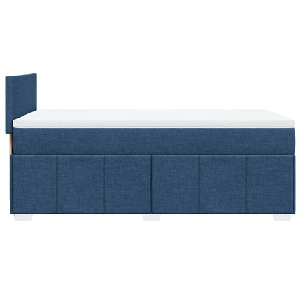 Giroletto a Molle con Materasso Blu 100x200 cm in Tessuto
