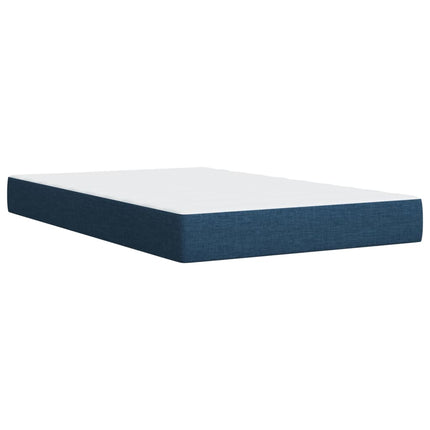 Giroletto a Molle con Materasso Blu 120x190 cm in Tessuto
