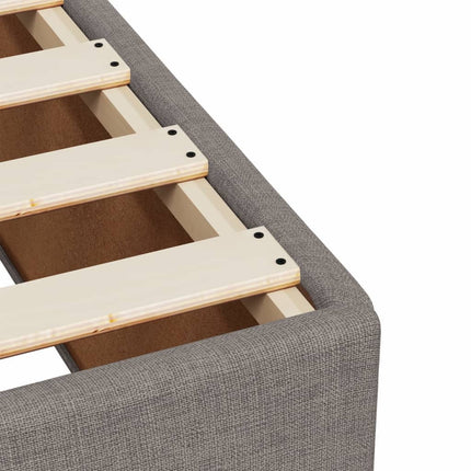 Giroletto a Molle con Materasso Tortora 120x190 cm in Tessuto