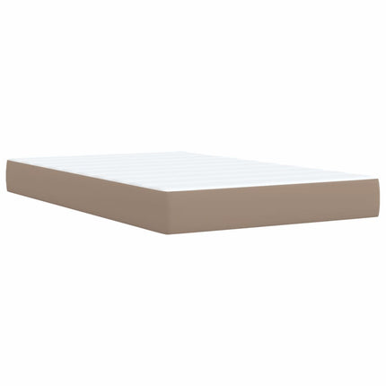 Giroletto a Molle con Materasso Cappuccino 120x200cm Similpelle