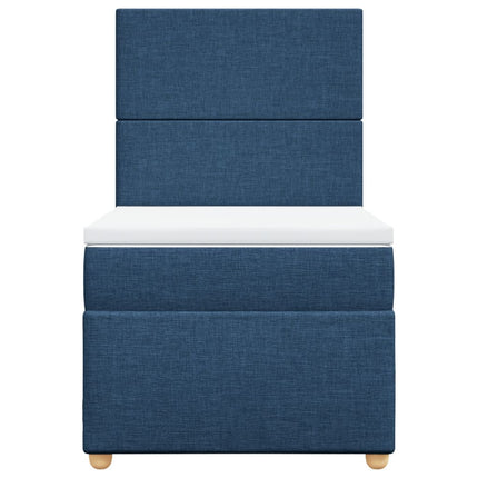 Giroletto a Molle con Materasso Blu 80x200 cm inTessuto